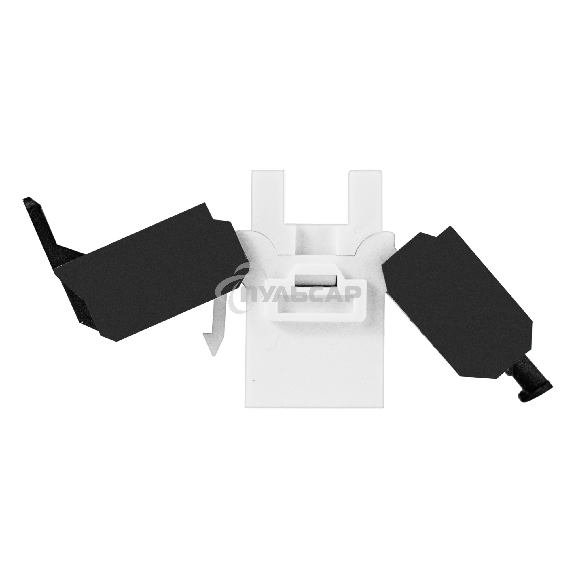 Модуль-вставка Keystone Jack RJ-45 ExeGate KJ-8P8C-U-C6A-180-TL (Кат.6A, неэкранированная, 180 градусов, IDC Toolless (без инструмента))