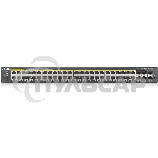 Гибридный L2 коммутатор PoE+ Zyxel NebulaFlex Pro GS2220-50HP, rack 19