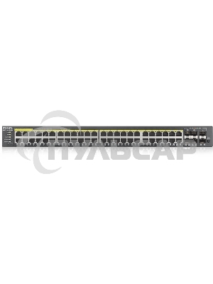 Гибридный L2 коммутатор PoE+ Zyxel NebulaFlex Pro GS2220-50HP, rack 19