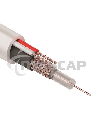 Кабель КВК-В-1,5+2x0,50 мм² (Cu/Cu) белый (бухта 200 м) Rexant