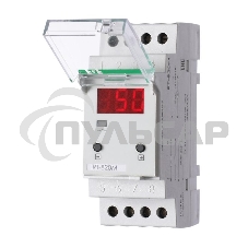 Регулятор температуры RT-820M (от -25 до +130 град.C; микропроцессорный; многофункц.; цифровая индикация; выносной датчик с термоус. проводом; монтаж на DIN-рейке 35мм 230В 16А 1Z IP20) F&F EA07.001.007