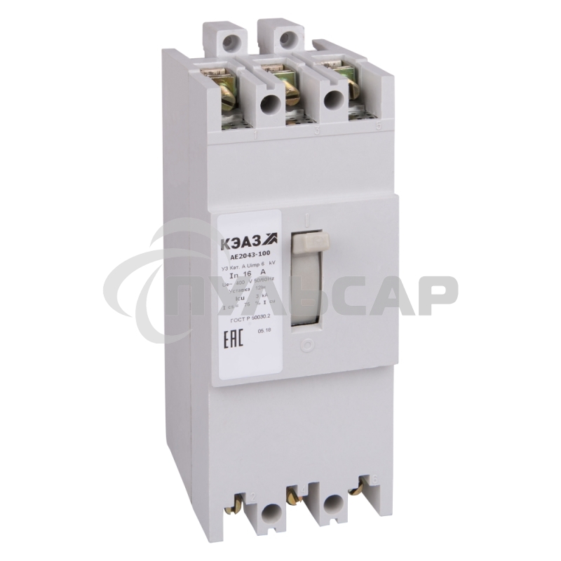 Выключатель автоматический АЕ2056М-100 80А 10Iн 400AC УЗ КЭАЗ 104466