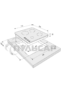 Газовая варочная панель Krona CALORE 60 BL