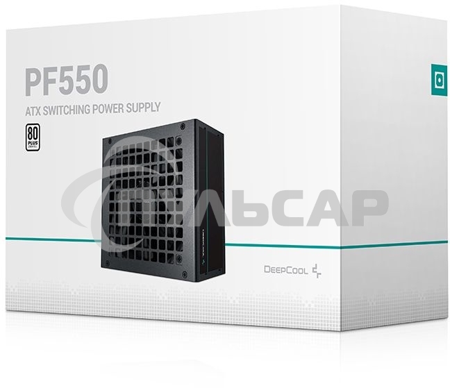 Блок питания Deepcool / GamerStorm PF550, 550Вт, 80 PLUS, 120мм, черный