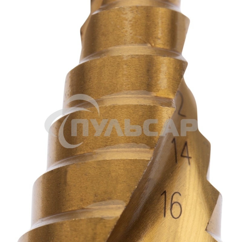 Сверло по металлу ступенчатое ТИТАН 4,0-32,0 мм 102 mm 65 HRC Р6М5 TiN Kranz