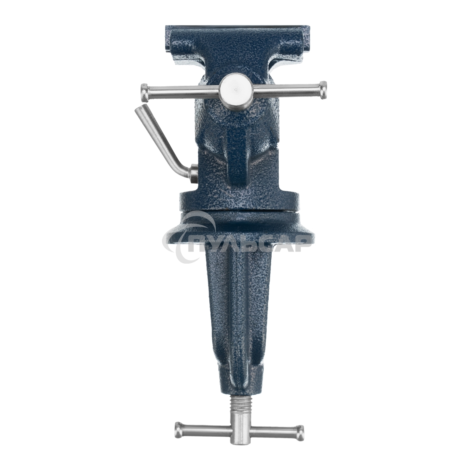 Тиски слесарные, настольные, поворотные, ширина рабочих губок 50 мм, наковальня Сибртех