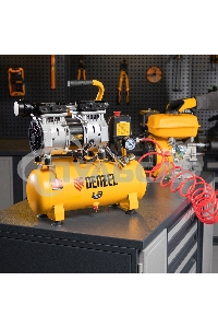 Компрессор DLS650/10 безмаслянный малошумный 650 Вт, 120 л/мин,ресивер 10 л Denzel