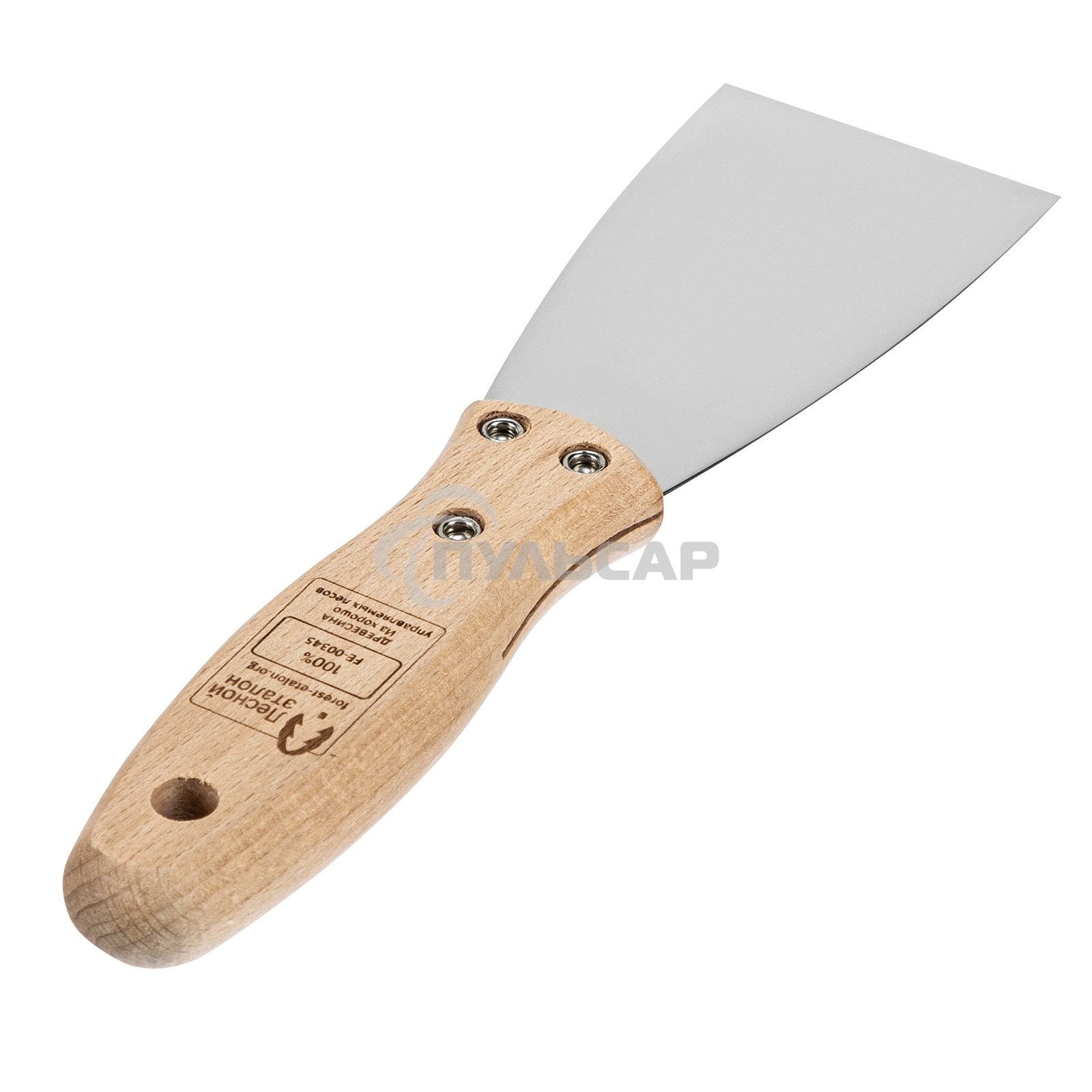 Шпательная лопатка Matrix из нержавеющей стали, 60 мм, буковая рукоятка, EFP