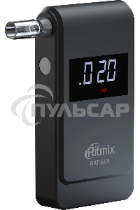 Алкотестер Ritmix RAT-655 электрохимический черный
