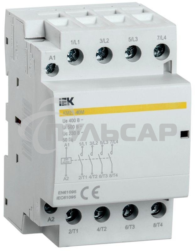 Контактор модульный КМ25-40М AC/DC IEK MKK21-25-40 IEK