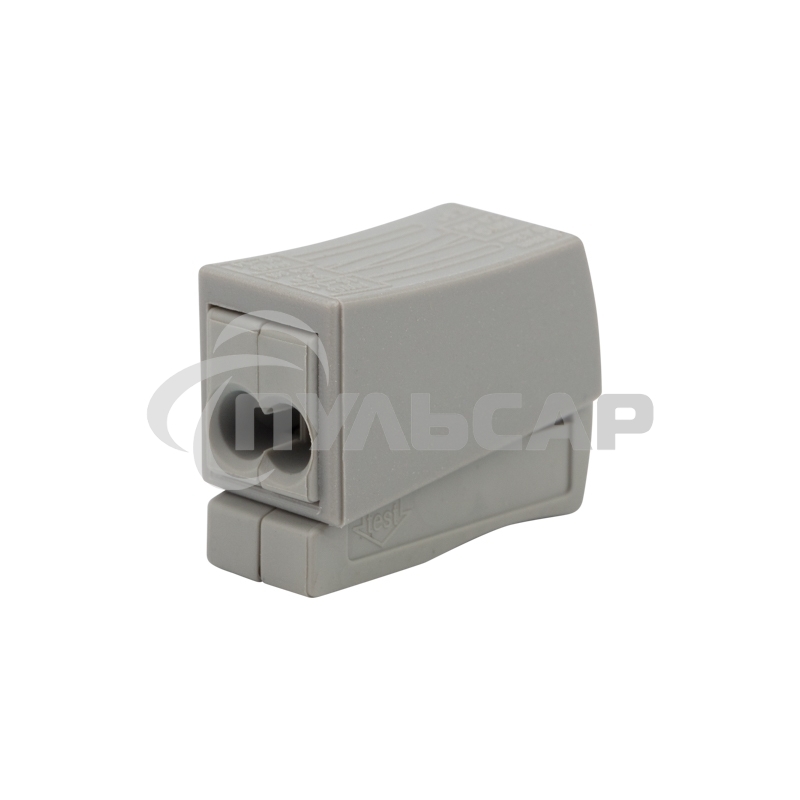 Строительно-монтажная клемма Rexant СМК 224 для светильника на 2 проводника 1.0-2.5/0.5-2.5 мм², белая (5 шт./уп.)