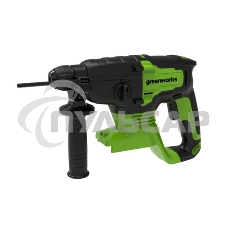 Перфоратор аккумуляторный бесщеточный GreenWorks GD24SDS2 2 ДЖ, 24V, c 1хАКБ 4 Ач и ЗУ в сумке (3803007UB)