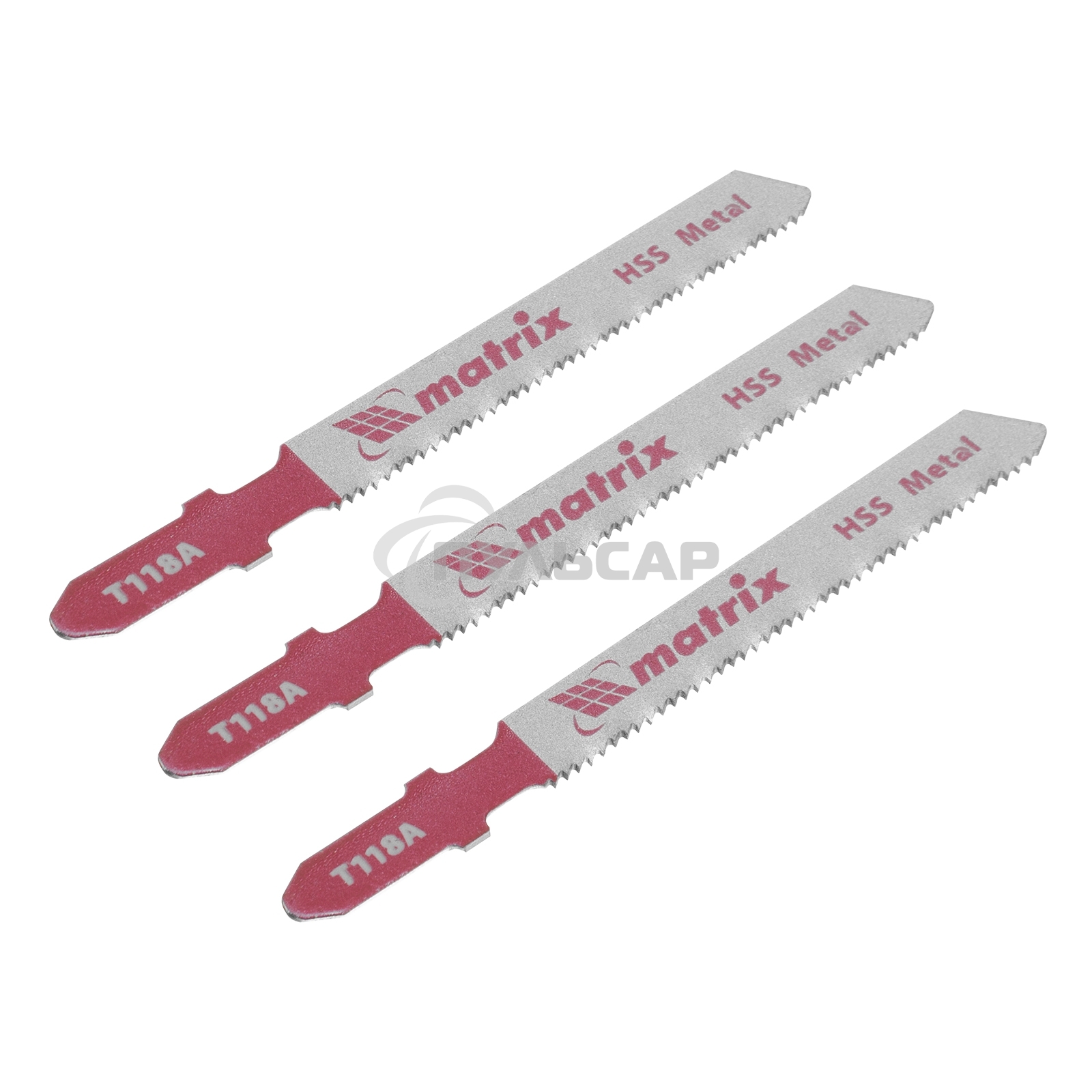 Полотна для электролобзика Matrix по металлу, 3 шт. T118A, 50 х 1,2мм, HSS