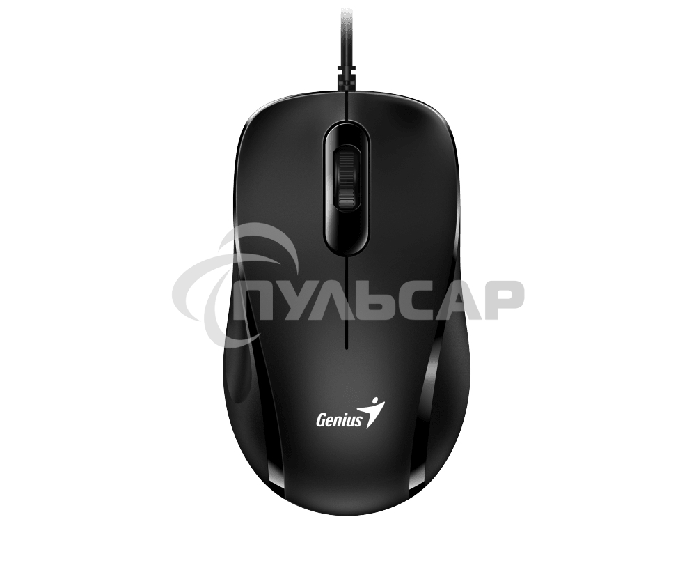 Мышь проводная Genius DX-101 черный, 1200 dpi, USB, кнопки - 3