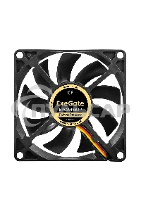 Вентилятор для корпуса ExeGate ExtraPower EP08015B3P черный, 80 мм, 2600 об/мин, 26 дБ, 3 pin