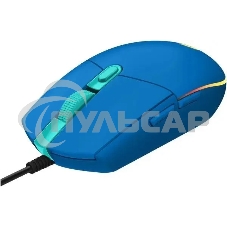 Мышь проводная Logitech G102 LIGHTSYNC синий, 8000 dpi, USB, кнопки - 6