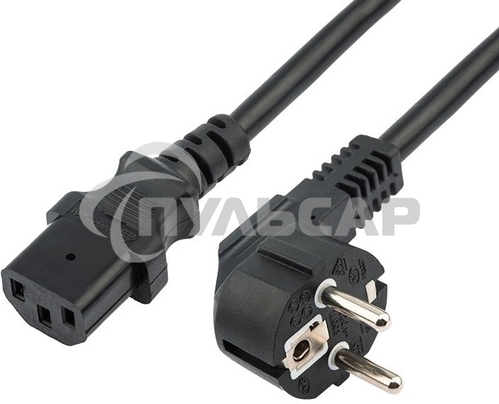 Шнур сетевой Rexant СЕЕ 7/7 (Schuko) – IEC 320 C13 3x0,75мм², длина 5м