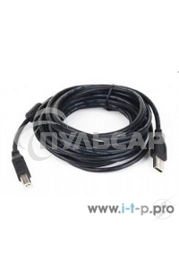 Кабель Gembird CCF-USB2-AMBM-6 USB 2.0 кабель PRO для соед. 1.8м AM/BM позол.конт., фер.кол., пакет