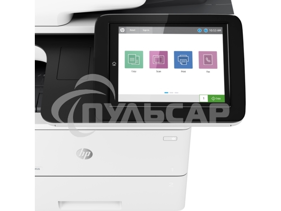 МФУ лазерное HP LaserJet Enterprise M528f (1PV65A), A4, ч/б, печ. до 43 стр/мин., скан. до 43 стр/мин. (ч/б) 38 стр/мин. (цвет), 1200 x 1200 dpi (печать) 600x600dpi (скан.), USB, RJ-45