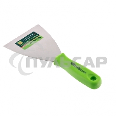 Шпательная лопатка из нержавеющей стали, 100 мм, пластмассовая ручка Сибртех 85548