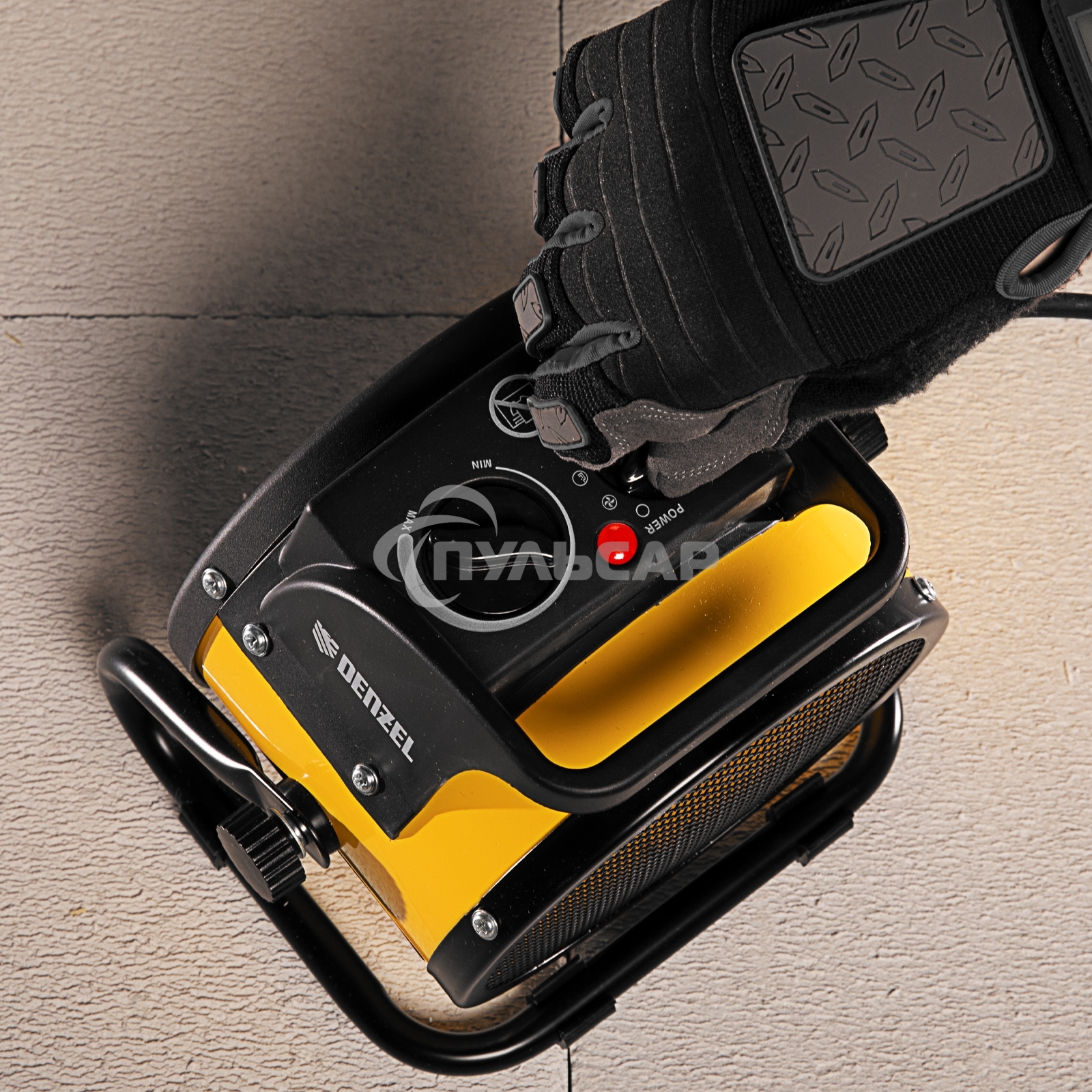 Тепловая пушка керамический нагреватель (тепловентилятор) Denzel DHC 2-100, 230В, 0,025/1/2 кВт