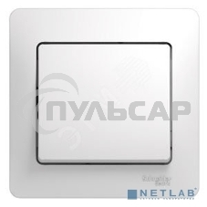 Выключатель 1-кл. СП Glossa 10А IP20 10AX в сборе белый SchE GSL000112