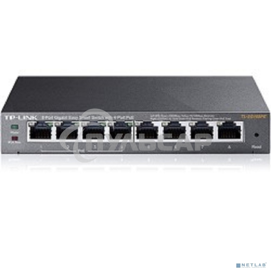 Коммутатор TP-Link SMB TL-SG108PE Easy Smart гигабитный 8-портовый коммутатор с 4 портами PoE