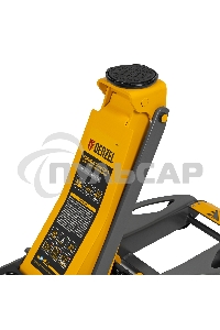 Домкрат гидравлический подкатной Denzel 3,8 т, 110-580 мм, быстрый подъем, низкий подхват, проф. 51251