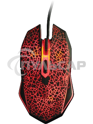 Мышь проводная Qumo Solaris M10 + коврик, проводная, оптическая, 800/1200/1600/2200 dpi