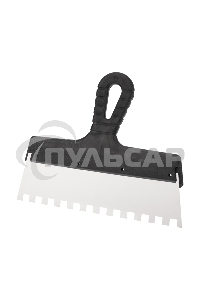 Шпатель фасадный REXANT 250 мм зуб 10х10 нержавеющая сталь, пластмассовая ручка