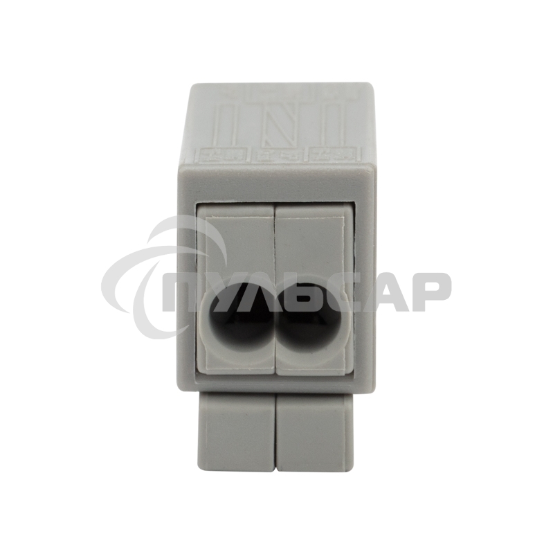 Строительно-монтажная клемма Rexant СМК 224 для светильника на 2 проводника 1.0-2.5/0.5-2.5 мм², белая (5 шт./уп.)