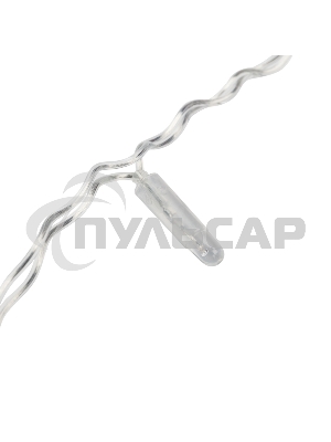 Гирлянда Светодиодный Дождь 2х1,5 м, эффект мерцания, прозрачный провод, 230 В, диоды белые