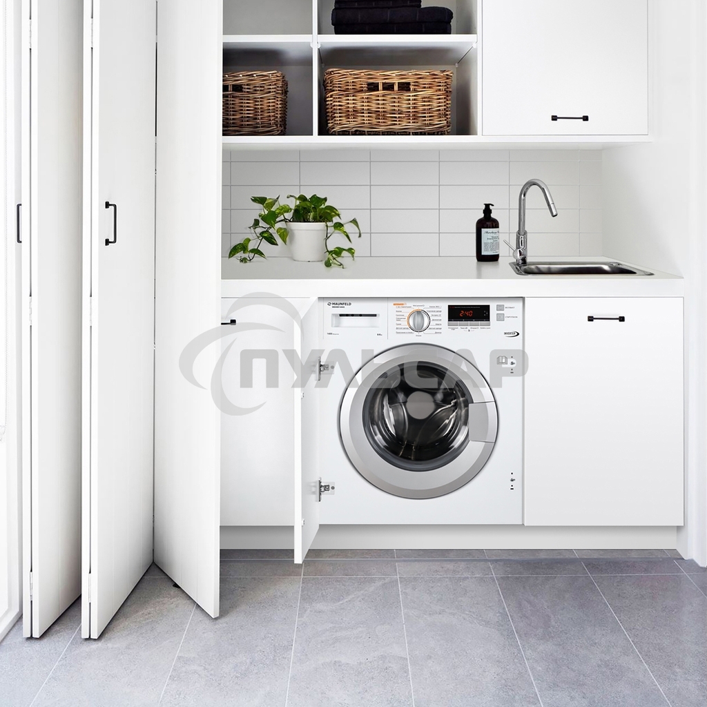 Встраиваемая стиральная машина Maunfeld MBWM1486S с сушкой