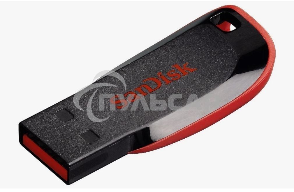 Флешка USB 128 Gb SanDisk CZ50 Cruzer Blade, USB 2.0