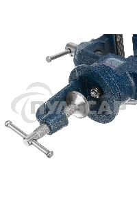 Тиски слесарные, настольные, поворотные, ширина рабочих губок 50 мм, наковальня Сибртех