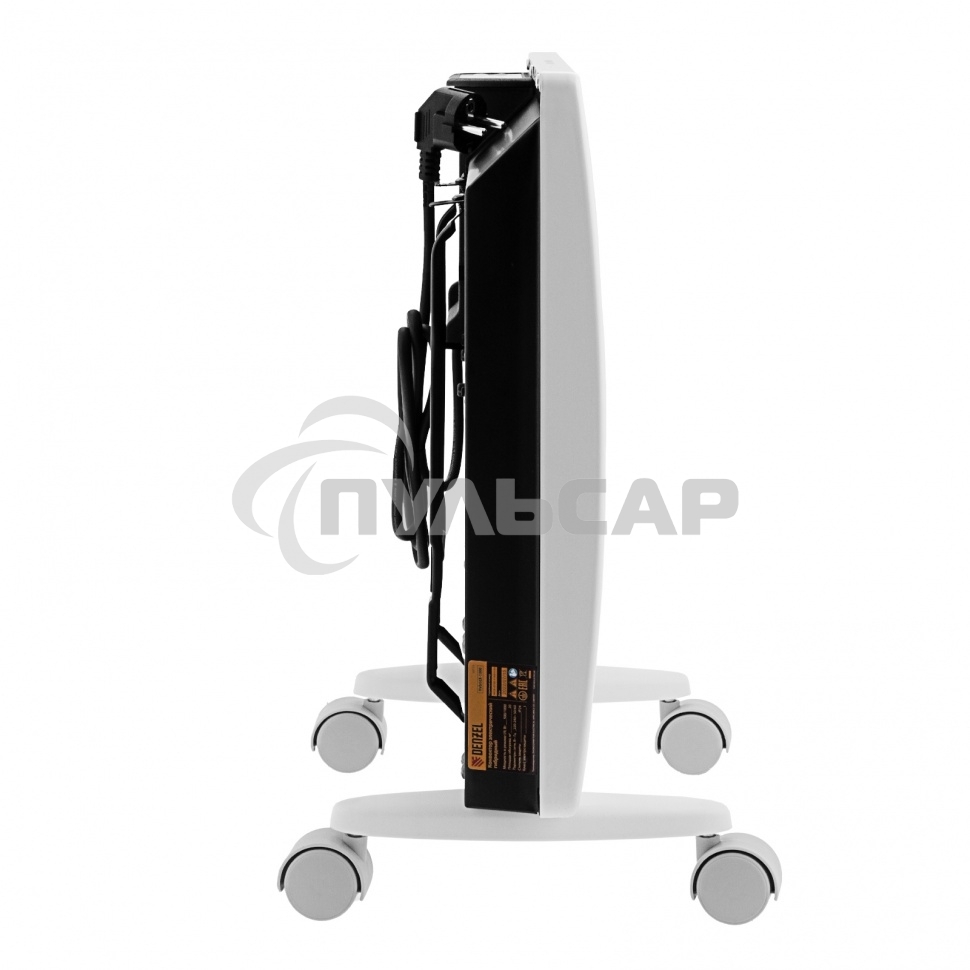 Конвектор гибридный Denzel HybridX-1000 белый, 1000 Вт, 20 м2, термостат, дисплей