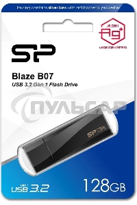 Флешка USB R/W Silicon Power R/W 128 Gb Blaze B07 Type-A USB 3.2 Gen 1, черный