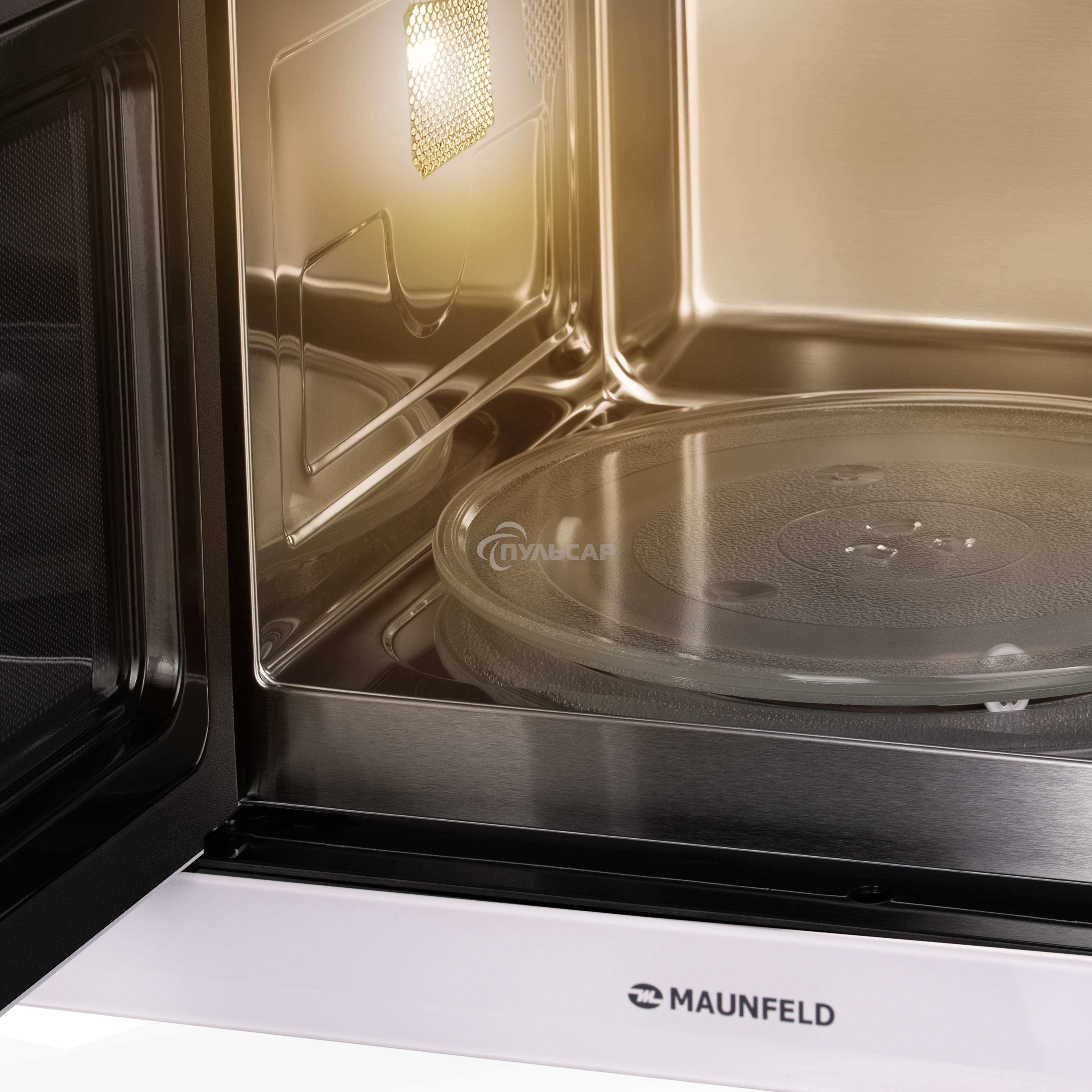 Микроволновая печь встраиваемая Maunfeld MBMO925SGW11 белый, 25 л, 900 Вт, переключатели - сенсор