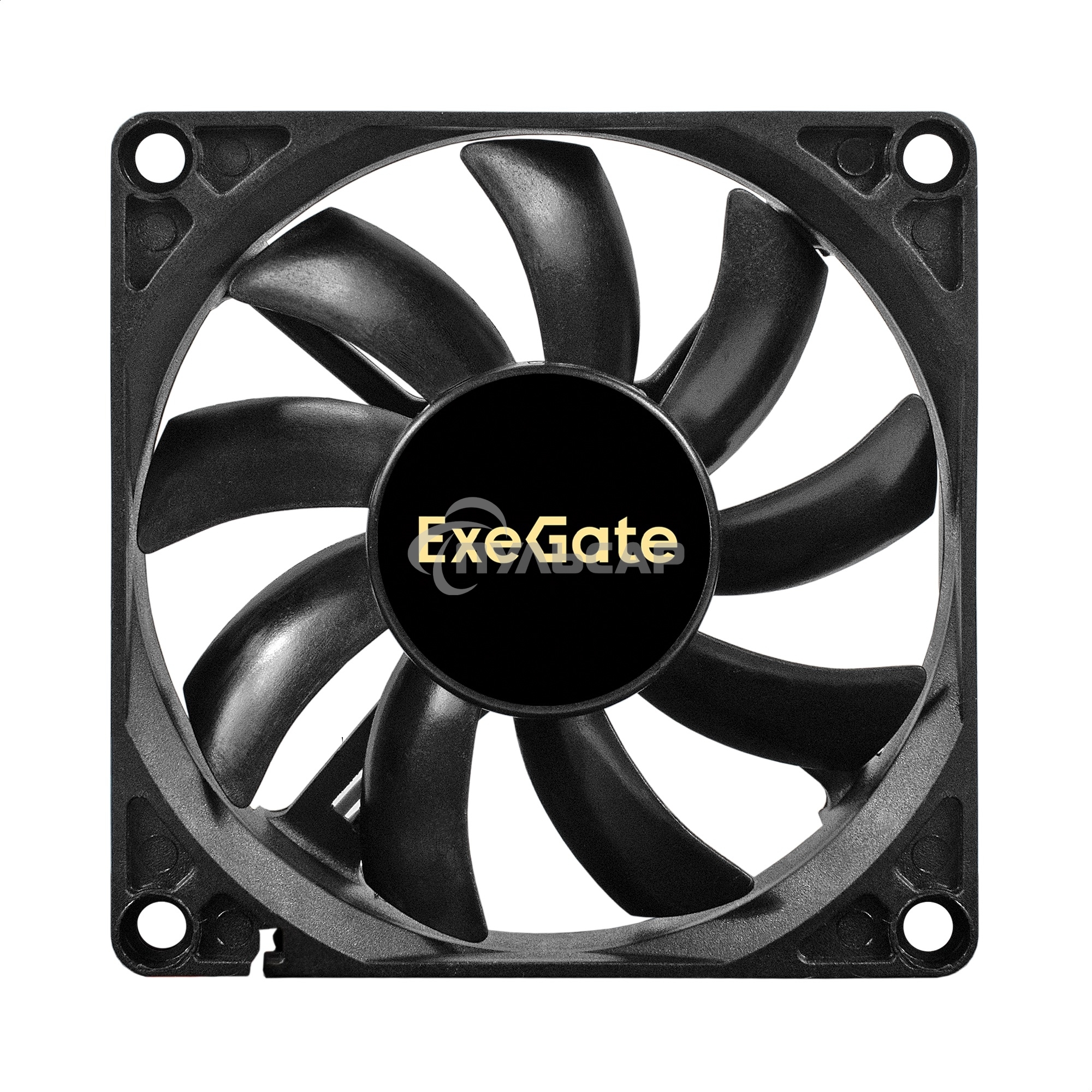 Вентилятор для корпуса ExeGate ExtraPower EP08015B3P черный, 80 мм, 2600 об/мин, 26 дБ, 3 pin