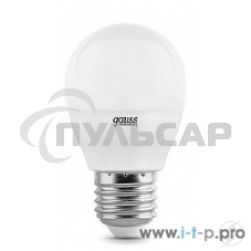 Лампа светодиодная Gauss LED Elementary Шар 8W E27 540lm 4100K 1/10/100 0