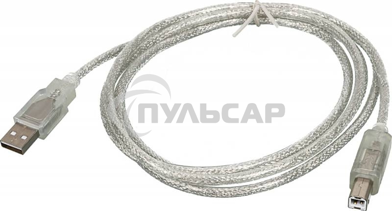 Кабель USB2.0 Ningbo USB A (m)/USB B (m) 1.8м прозрачный