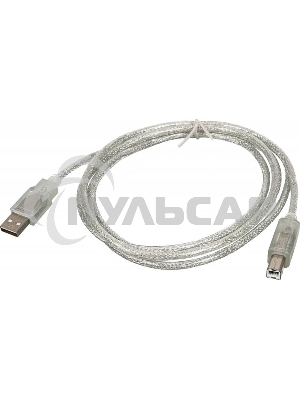 Кабель USB2.0 Ningbo USB A (m)/USB B (m) 1.8м прозрачный