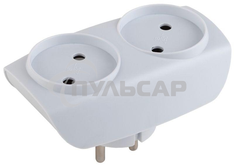 Разветвитель ЭРА C0045520 SP-2-W белый 2гн, без заземл