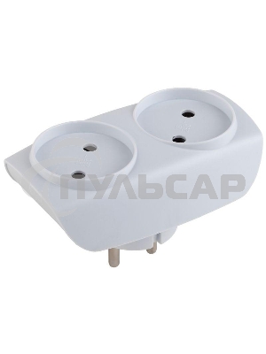 Разветвитель ЭРА C0045520 SP-2-W белый 2гн, без заземл