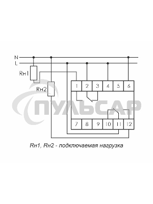 Реле времени PCU-507 (многофункц. два независимых вр. 1 мод. 230В 2х8А 2P IP20 монтаж на DIN-рейке) F&F EA02.001.022