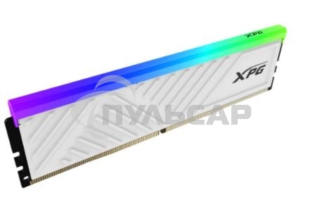 Оперативная память XPG Spectrix D35G RGb, 16Gb, DDR4, 3600MHz, CL18, UDIMM, с радиатором, RGb, белый