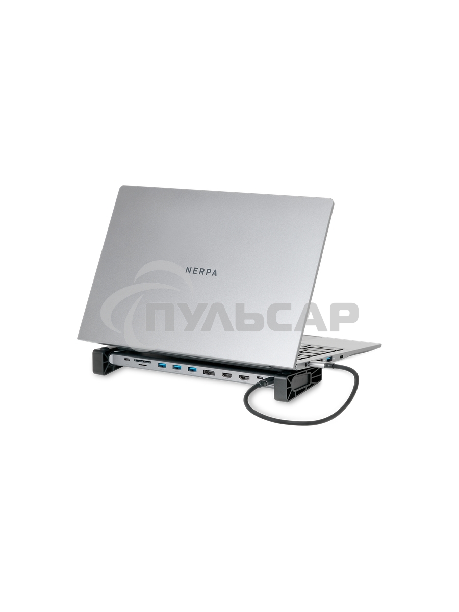Док-станция для ноутбука/ NERPA laptop stand (1xUSB-C 100W PD, 2xHDMI 4K@30Hz, 1xDP 4K@30Hz, 3xUSB-A 3.0 (5Gbps data), 1xUSB-C 3.0 (5Gbps data), 1xTF/microSD, 1xSD/MMC, 1x3.5mm audio, 1xRJ45 Gb), USB-C power adapter 100W, power 100W USB-C cable 150cm, PD 