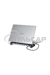 Док-станция для ноутбука/ NERPA laptop stand (1xUSB-C 100W PD, 2xHDMI 4K@30Hz, 1xDP 4K@30Hz, 3xUSB-A 3.0 (5Gbps data), 1xUSB-C 3.0 (5Gbps data), 1xTF/microSD, 1xSD/MMC, 1x3.5mm audio, 1xRJ45 Gb), USB-C power adapter 100W, power 100W USB-C cable 150cm, PD 