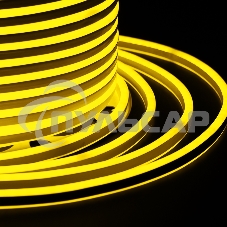Гибкий неон Neon-night SMD 8х16 мм, двухсторонний, желтый, 120 LED/м, бухта 100 м (с комплектом подключения)