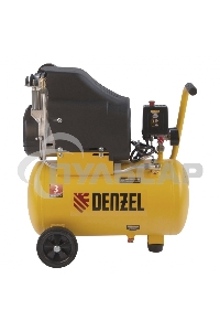 Компрессор Denzel воздушный DLC1300/24 безмасляный 1,3 кВт, 24 литра, 206 л/мин/ 58171